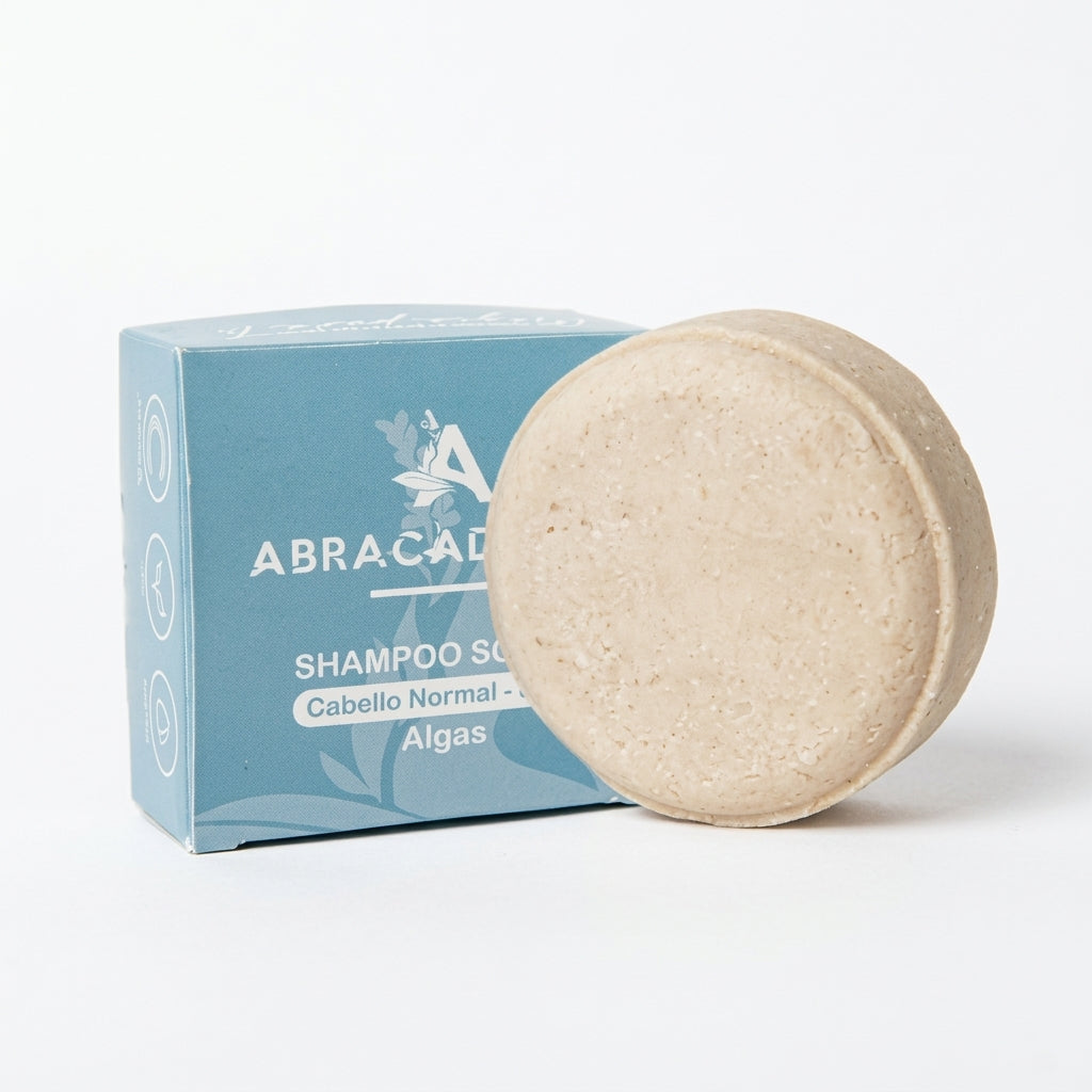 🌱 Shampoo Sólido Cabello Normal Seco Algas y Maqui Abracadabra 🌱